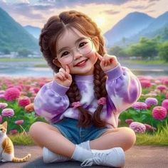 cute cartoon girl images for whatsapp dp