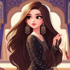 cute cartoon girl images for whatsapp dp8